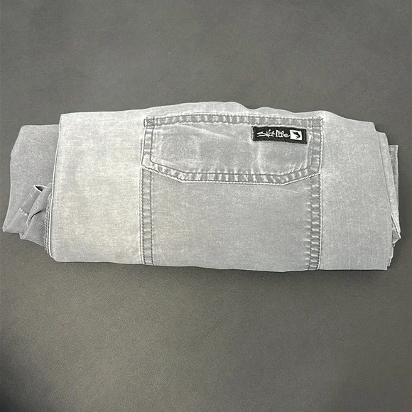 Salt Life Gray Swim Trunks Men’s Large | Sand-Washed Look | Elastic Waist - Picture 8 of 8